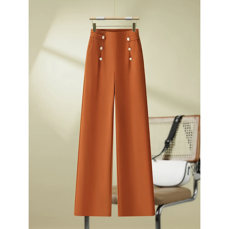Straight-leg Wide-leg Pants For Autumn And Summer