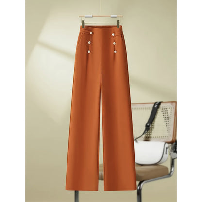 Straight-leg Wide-leg Pants For Autumn And Summer