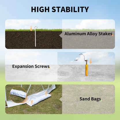 VEVOR Bubble Tent Garden Igloo 9.5/12ft With LED PVC Cover Geodesic Greenhouse Dome for Outdoor Sunbubble Backyard Bubble House