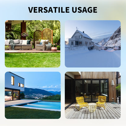 VEVOR Bubble Tent Garden Igloo 9.5/12ft With LED PVC Cover Geodesic Greenhouse Dome for Outdoor Sunbubble Backyard Bubble House