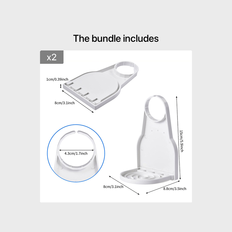 1pc/2pcs Laundry Detergent Cup Holder Detergent Drip Catcher, Portable Laundry Organizer Clip Tight On Laundry Bottle Spouts, No More Leaks Or Mess With Detergent And Fabric Softener In Laundry Room, Foldable Plastic Laundry