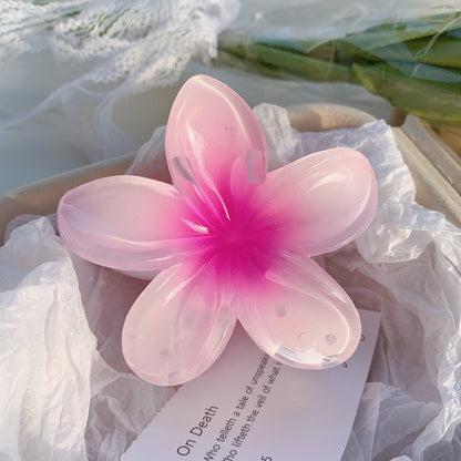 High Sense Plumeria Rubra Seaside Holiday Barrettes