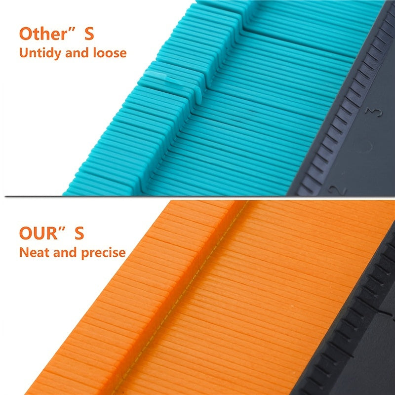 GOXAWEE Contour Gauge Profile Tool, 5Inch/10Inch Adjustable Lock, Precisely Copy Irregular Shape Duplicator For Flooring, Construction, Carpenter, DIY Handyman