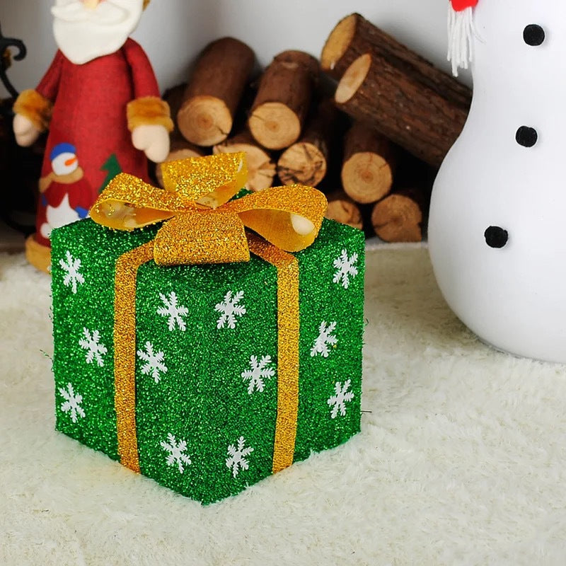 Christmas Day Bar And Shopping Mall Window Display Snowflake Gift Wrapping Box