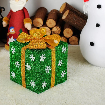 Christmas Day Bar And Shopping Mall Window Display Snowflake Gift Wrapping Box