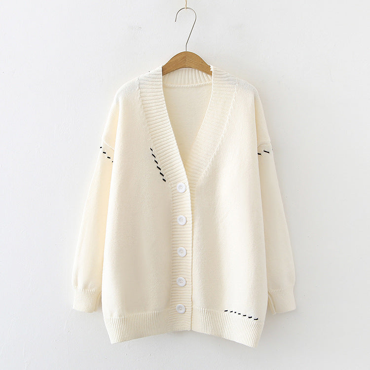 Women's Knitted Cardigan Top Coat