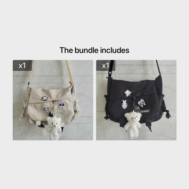 1pc Large Capacity Mens Nylon Messenger Bag - Durable & Spacious Shoulder Bag for Students & Professionals - Comfortable Strap, Ideal School or Work Bag