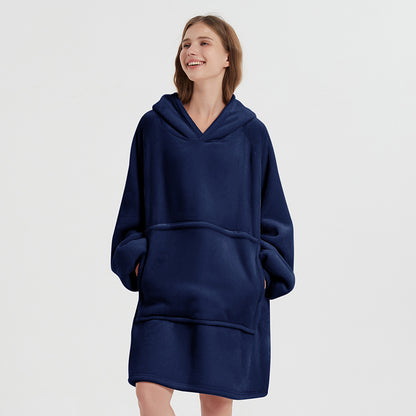 Thickened Casual Long-sleeve Zippered Blanket Loungewear