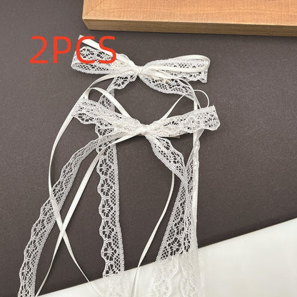 Ultra-fairy Lace Bow Ribbon Hair Clip