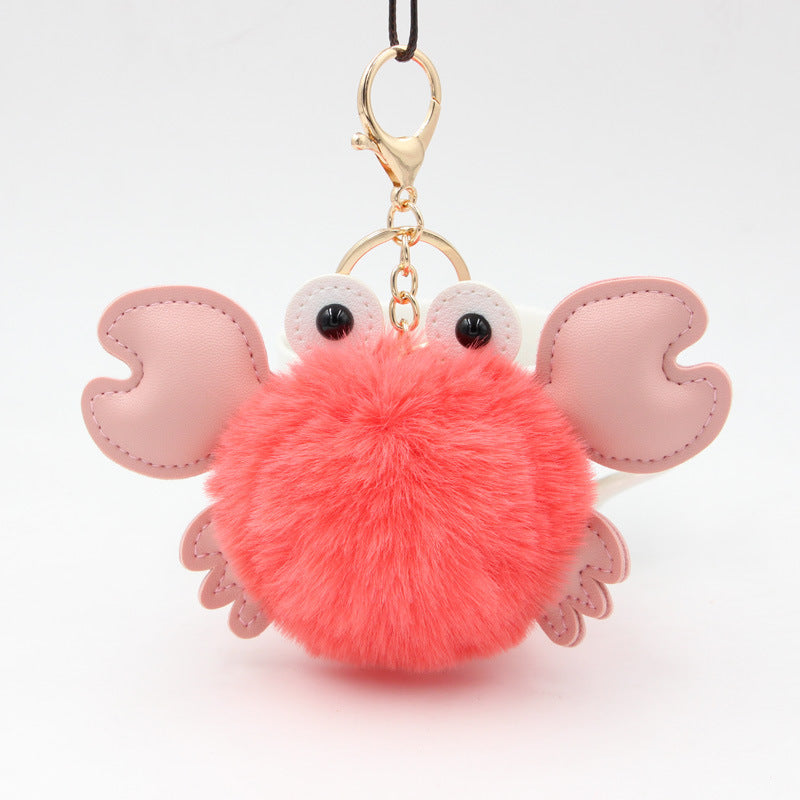 Cartoon Cute Crab Keychain Pendant