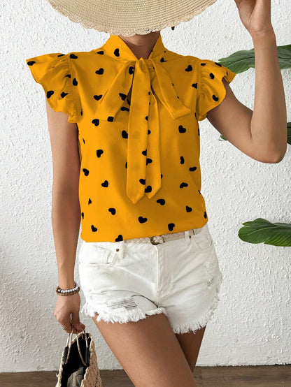 Fashionable Commuter Short-Sleeve Top For Women