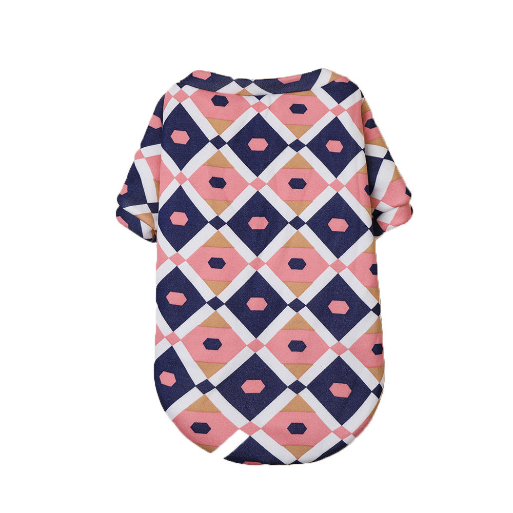 Thick Sweater Cute Plaid Cat Clothes