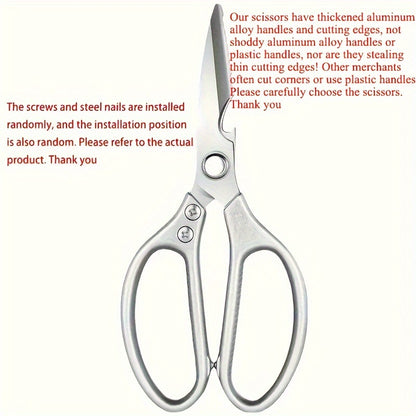 Professional Kitchen Shears - Premium Stainless Steel Multi-Purpose Scissors for Poultry, Meat & Vegetables