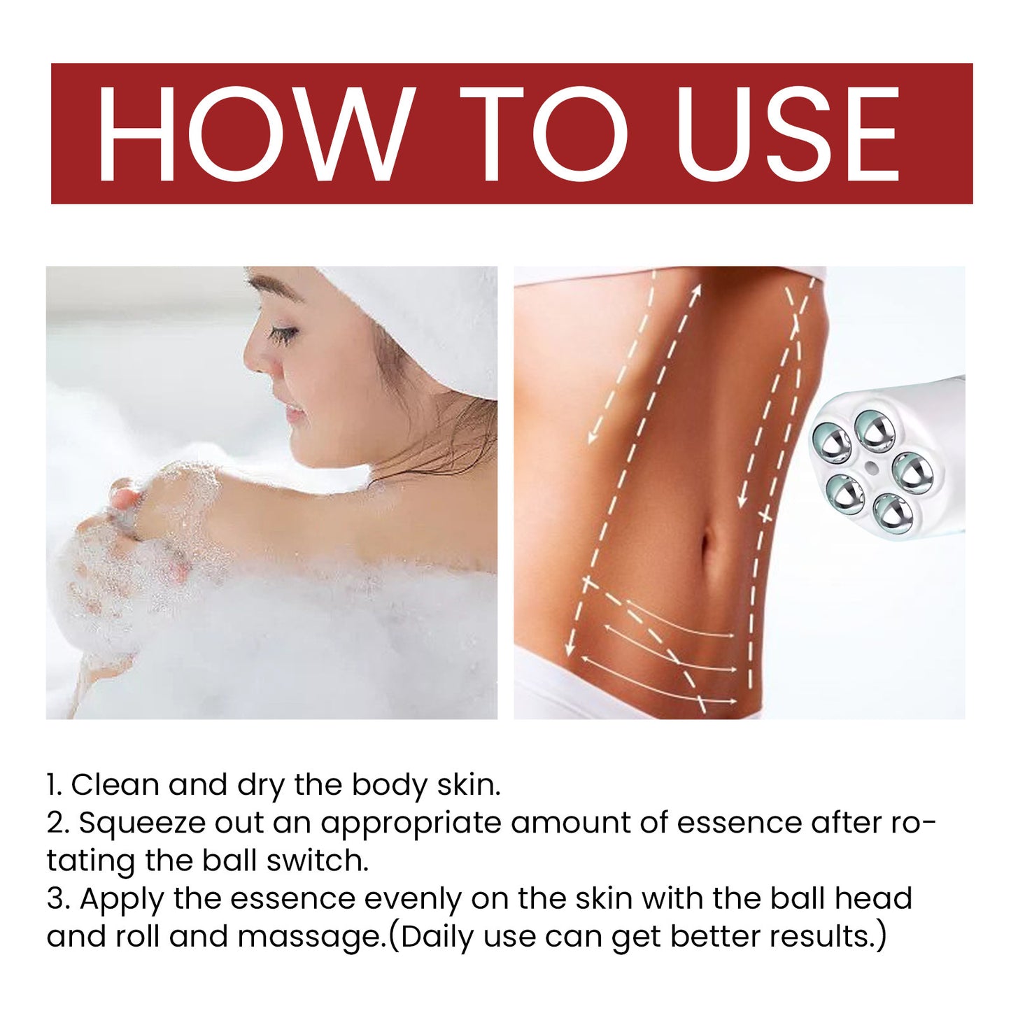 Ginsengcreme zur Körperformung und Straffung der Arme