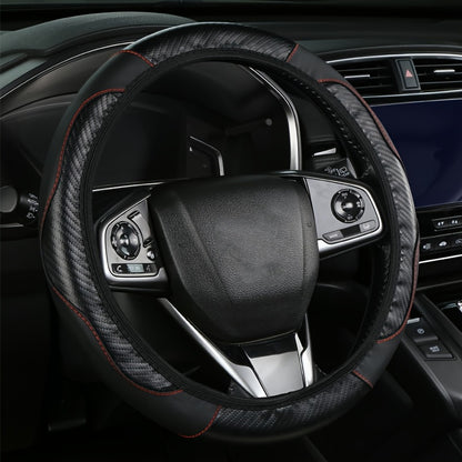 1pc Car Steering Wheel Cover, Universal 38.1 Cm Anti-Slip Car Steering Wheel Protector Cover Car Decor Accessories, No Inner Ring