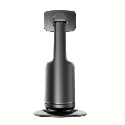 360° Auto-Tracking Smartphone Tripod - Hands-Free Face & Body Recognition - Wireless Rechargeable Holder for Live Streaming, Vlogging & Video Recording - Black