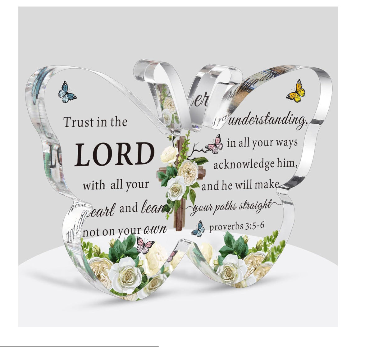 New Gift For Mother's Day Transparent Acrylic Butterfly Creative Desktop Decoration