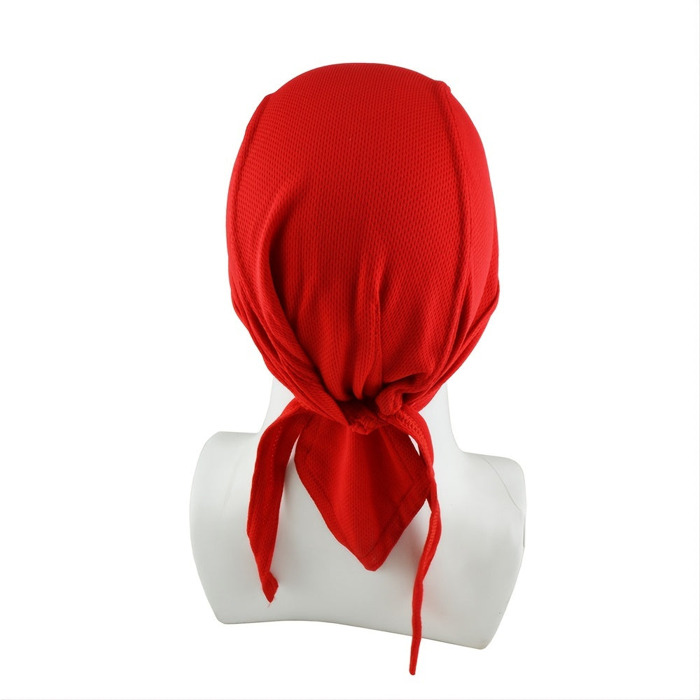 Premium Breathable Mesh Cycling Cap - Long Tail Head Wrap Beanie for Men | Sports Skull Cap