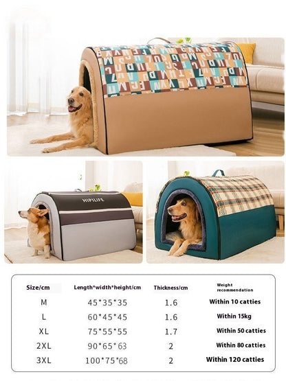 Big Kennel Four Seasons Universal Removable And Washable