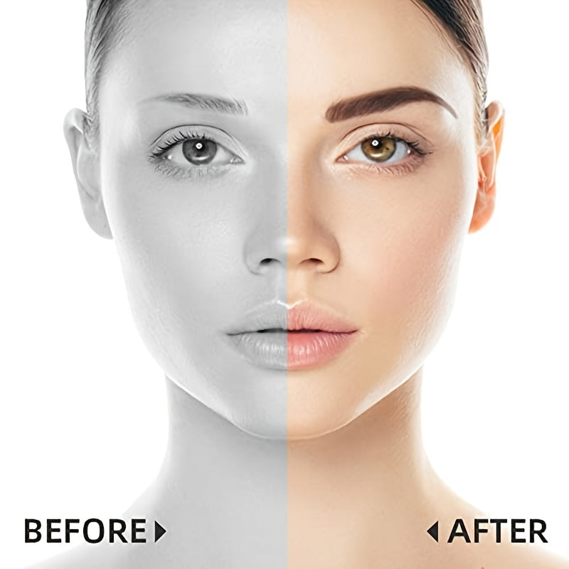 Quick-Ease Eyebrow Shaping Kit - Effortless One-Step Stamp, 10 Reusable Stencils for Flawless Brows, Brown & Chestnut Shades - Achieve Salon-Perfect Definition at Home