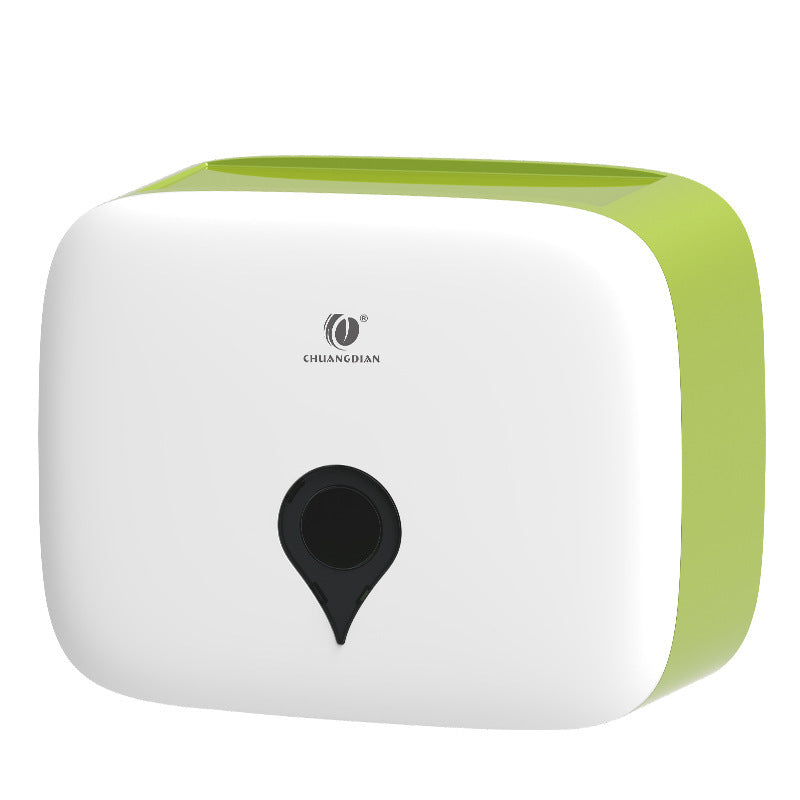 Wall Mounted Tissue Box Holder - No Drill Bathroom Paper Towel Dispenser for Hotel Home