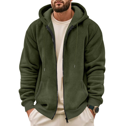 Fashion Casual Zippered Hooded Sweatshirt For Men