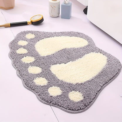 1pc Super Absorbent Microfiber Bath Mat with Non-Slip Backing - Soft and Comfortable Gray Bathroom Rug, fall decor, Bathroom decorations, kitchen Area Rugs, Laundry, bedrooom, shower, indoor mat, Bathroom Accessories fall dec