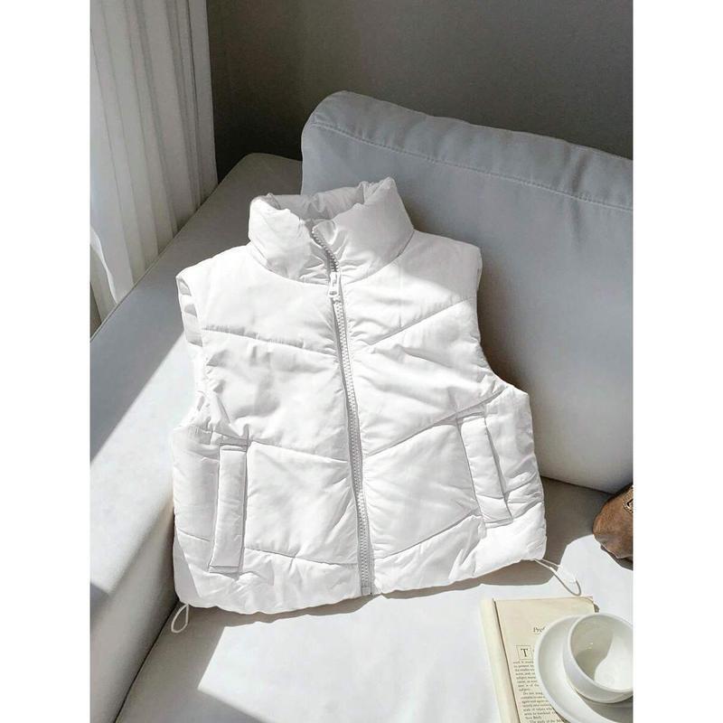 Double-sided Zipper Button Corduroy Drawstring Jacket