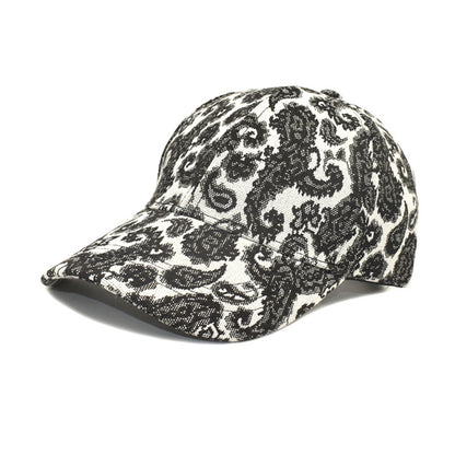 Spring And Summer Men And Women Baseball Cap Paisley Pattern Printed Baseball Cap
