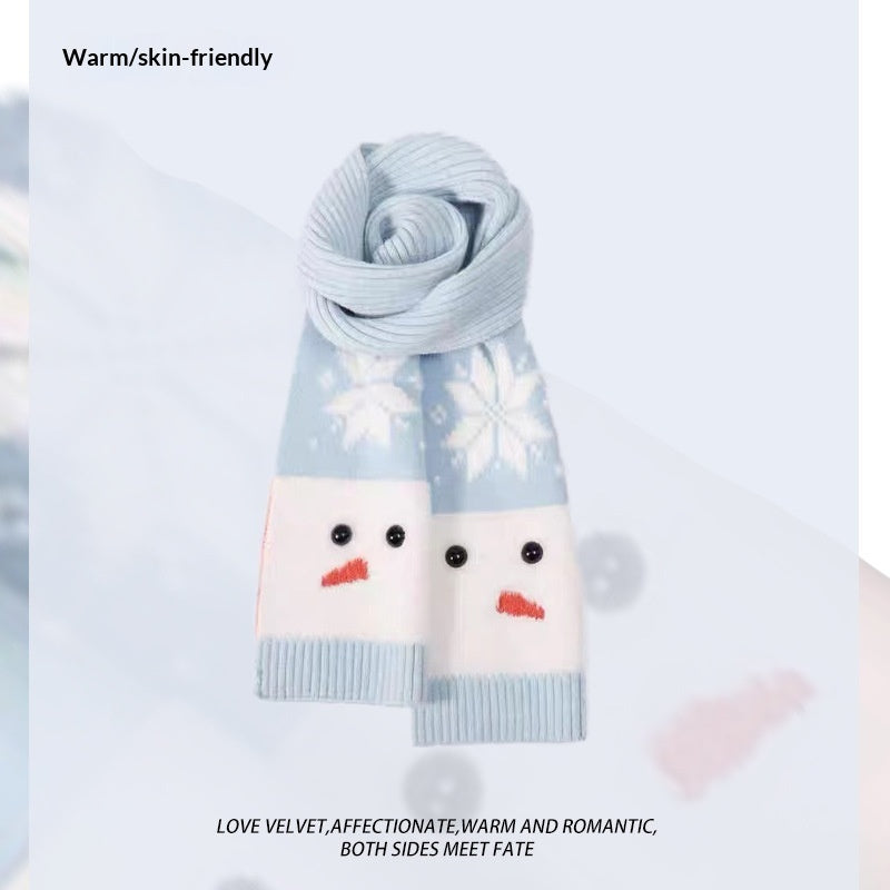 Light Blue Atmosphere Scarf For Women