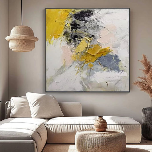New Design Modern Large Wall Painting Hand Painted Acrylic Gold Abstract Oil Painting On Canvas For Living Room Decor