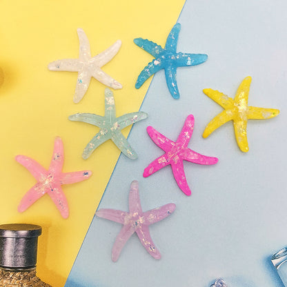 Handgefertigte DIY-Handyhülle aus Cremekleber, Accessoires aus Meeresharz, Seestern