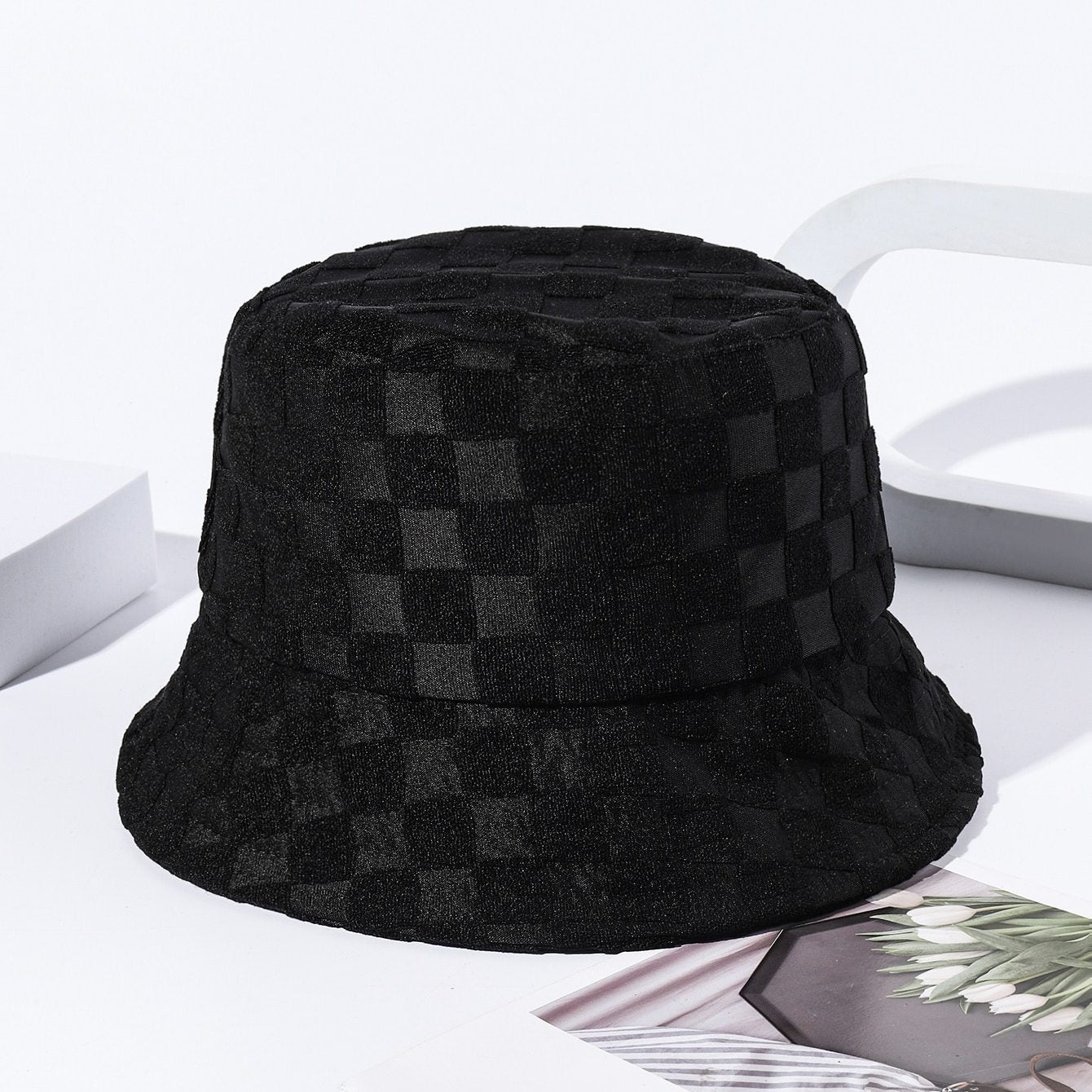 Premium Plaid Bucket Hat - Unisex Trendy Fisherman Cap | Breathable Cotton Casual Hat for Men & Women