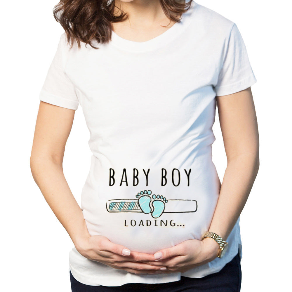 Letter Printing New Casual Fashion Short-sleeved Mid-length