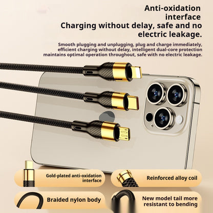 240W Super Fast Charge Suit Three-in-one Three-in-one Data Cable
