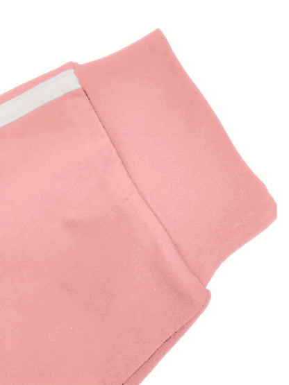 Women's Sports Two-piece Set, Love Letter Print Long Sleeve Top & Pants For Fall & Winter, Women's Clothing