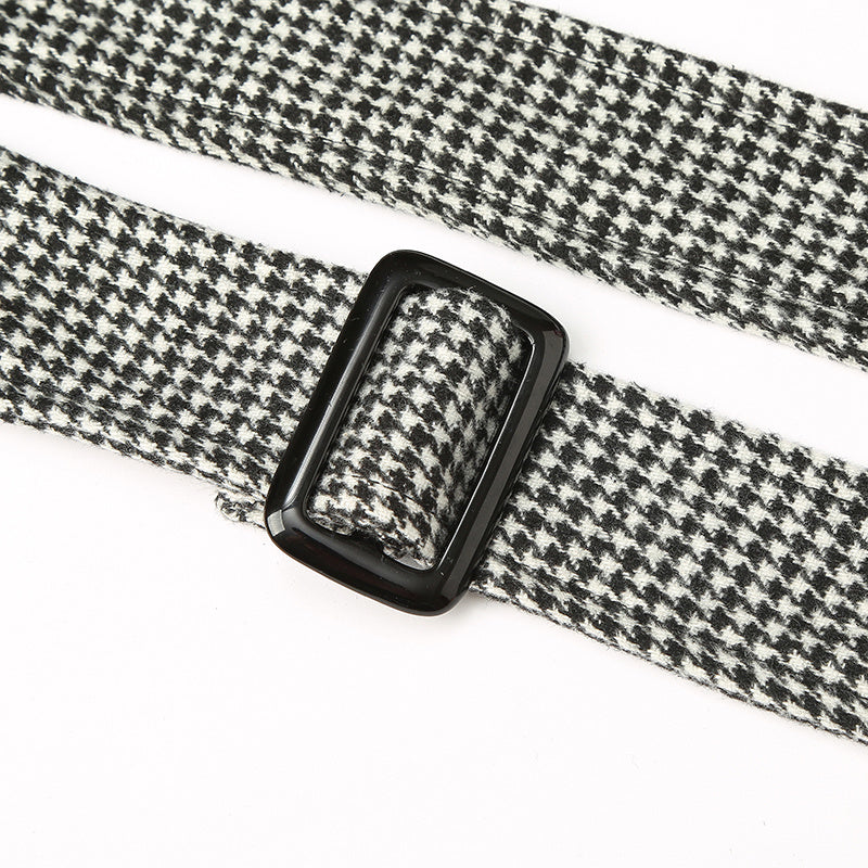 Herren-Trenchcoat, gestreift, zweireihig, mittellang