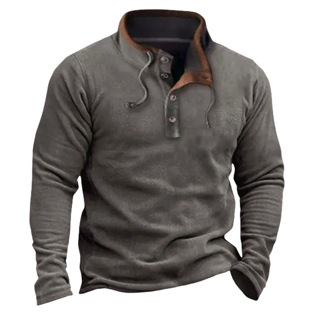 Premium Men's Fleece Zipper Sweater - Casual Pullover Jacket