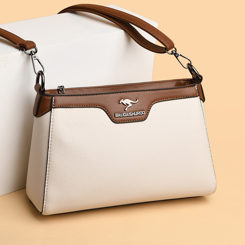 One Shoulder Soft Leather Small Square Stitching Women's Cross-body Bag - Premium Designer Style