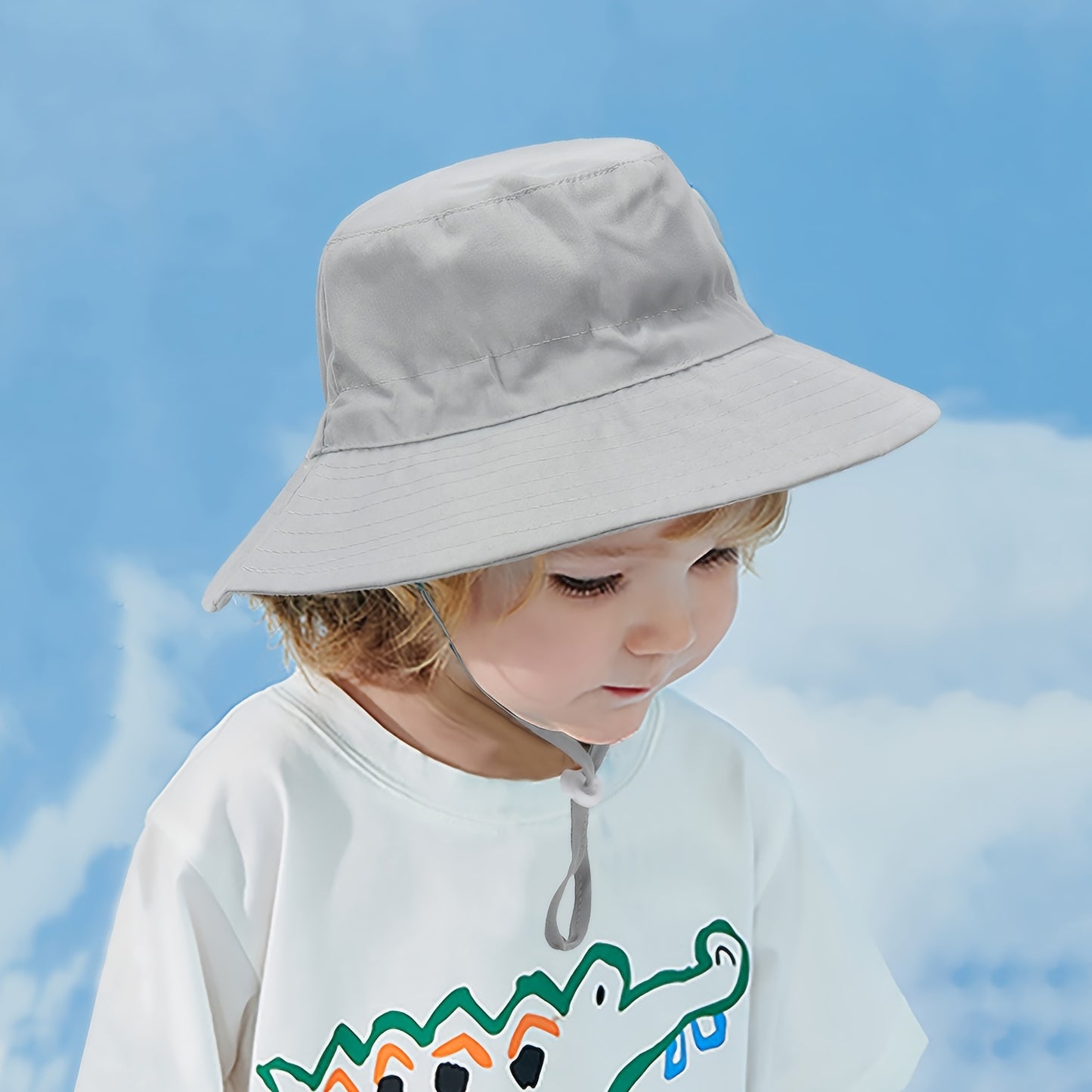 Kids Dinosaur Bucket Hat - UV Sun Protection Beach Hat for Boys & Girls Ages 3-14