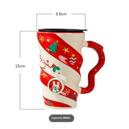 Christmas Couple Ceramic Mug Household