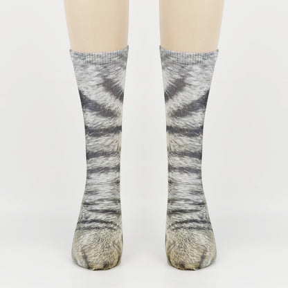 3D Animal Foot Print Socks Printed Socks