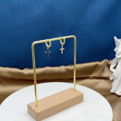 1 Pair Women's Dangle Earrings - Vintage Hip-Hop Punk Style, Simple Ear Cuffs - Copper (Nickel Free Plating) - All Season Wear | Daily Occasion | Lightweight Design