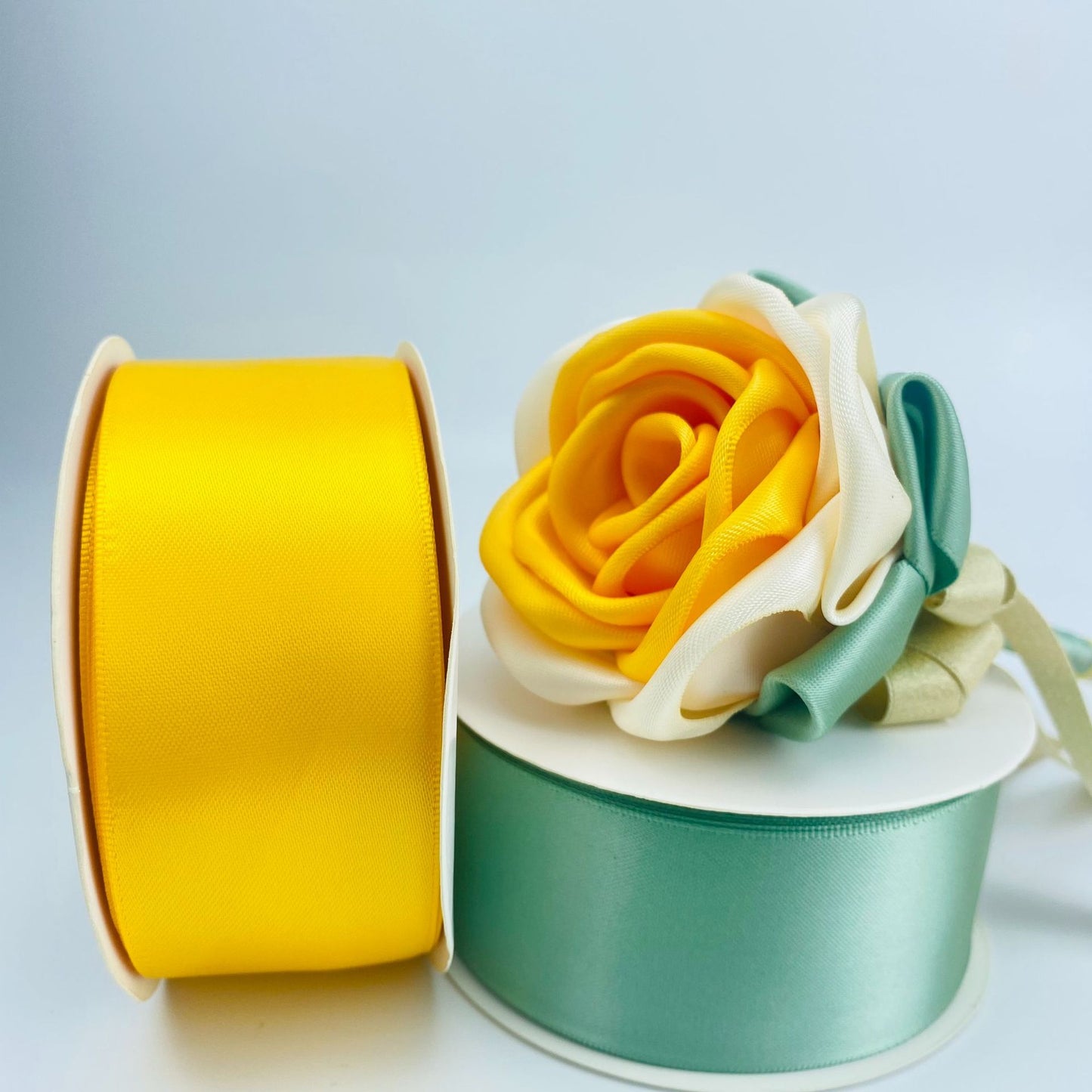 Double-sided Bright Thickened Dacron Ribbon Chinese Valentine's Day Bouquet Gift Box Package Ribbon