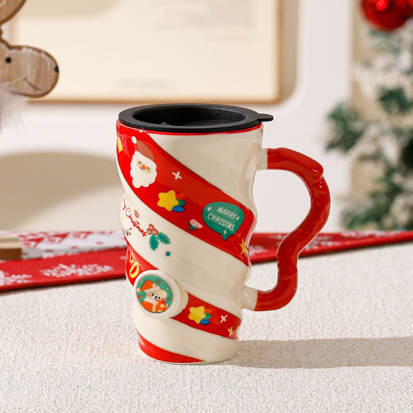 Christmas Couple Ceramic Mug Household