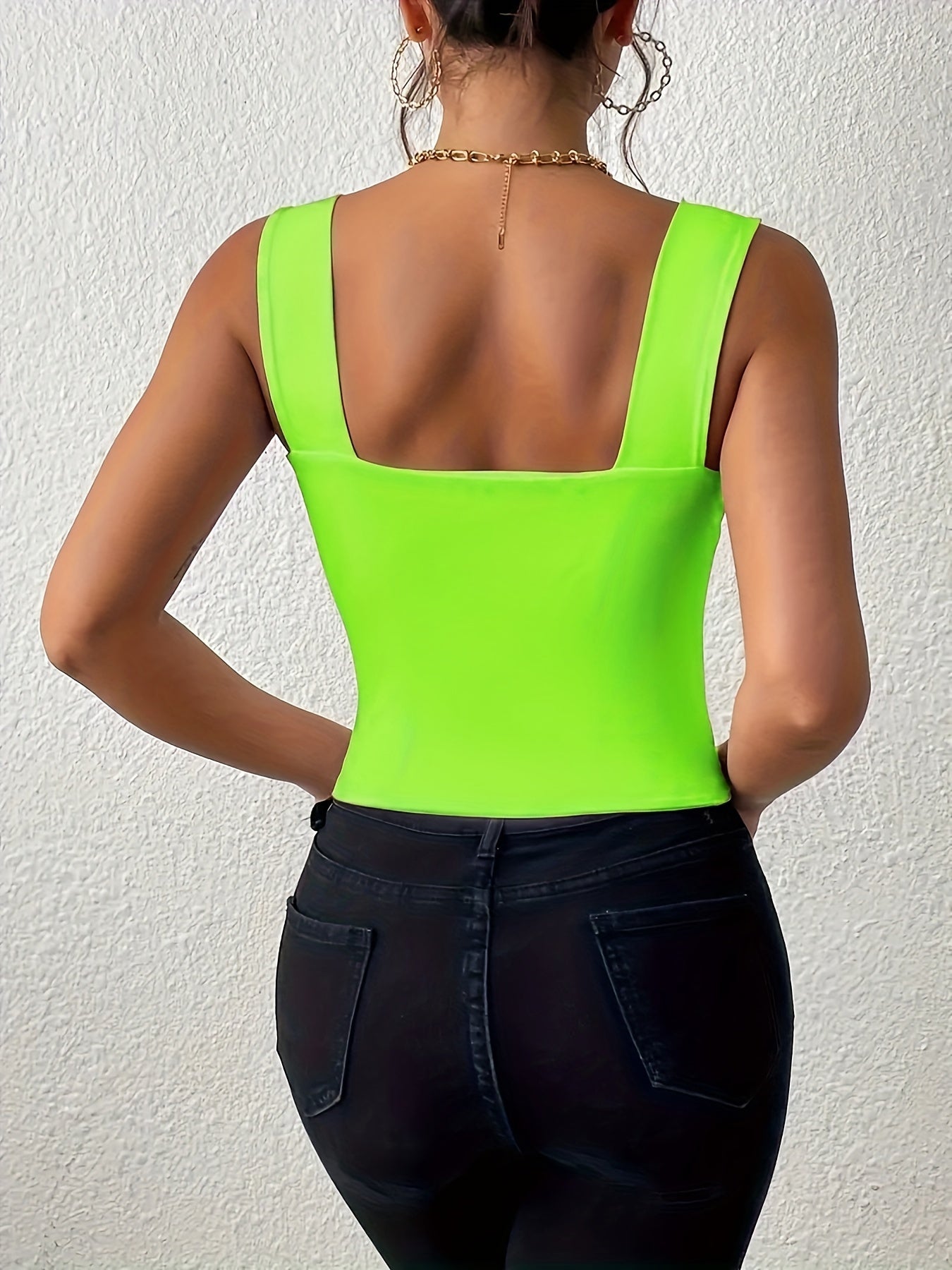 Women's Stretchy Crop Tank Top - Soft Breathable Sleeveless Cami