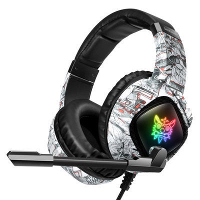 RGB Gaming Headset with Noise Cancelling Mic - Xbox One, PS4, PC Compatible Headphones