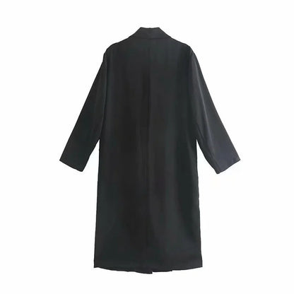 Spring Urban Casual Women's Mid-length Loose Over-the-knee Trench Coat