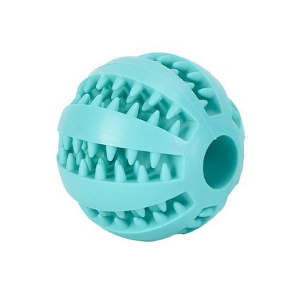 Premium Dog Dental Chew Ball - Teeth Cleaning Toy for Plaque Removal | Non-Toxic Heavy-Duty Plastic | All Breed Sizes