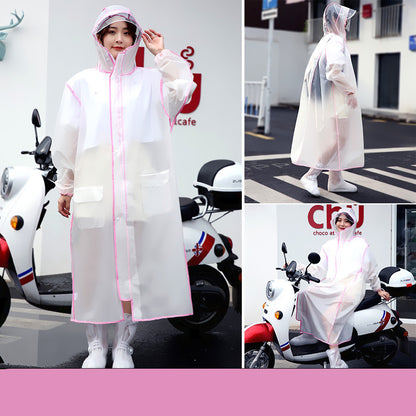 Transparent Electric Car Battery Car Bicycle Adult Poncho